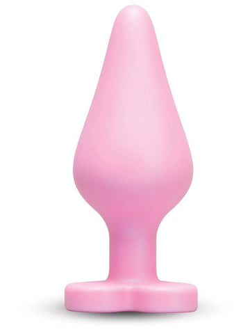 b-Vibe Butties B-Mine Silicone Butt Plug with Heart Base - Butt Plugs