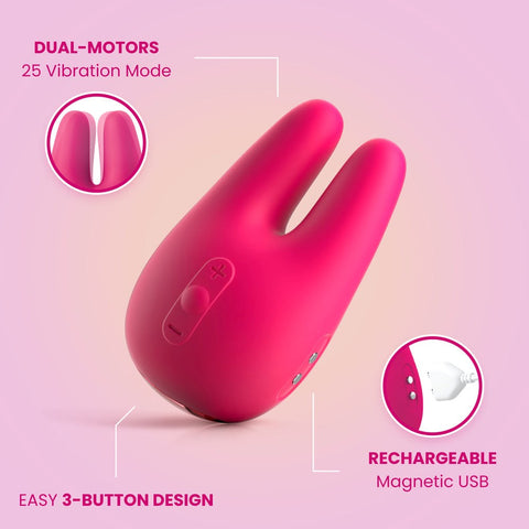 Pipedream Jimmyjane Form 2 PRO Clitoral Vibrator - Clit Ticklers and Pulsators