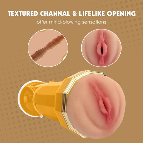 Chisa Tara Realistic Vagina Vibrating Cup - Masturbators and Strokers