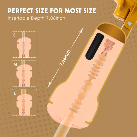 Chisa Abbie Realistic Vagina Vibrating Cup - Masturbators and Strokers