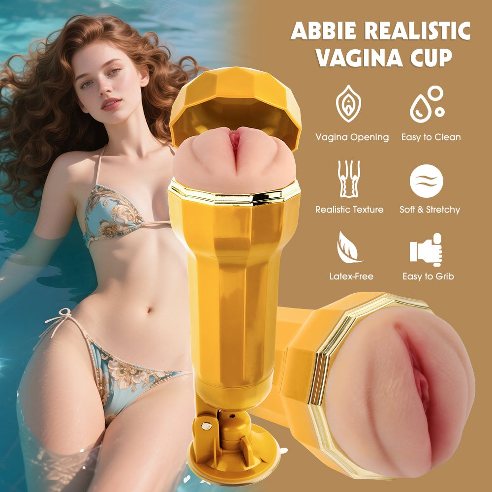 Chisa Abbie Realistic Vagina Vibrating Cup - Default Title - Masturbators and Strokers