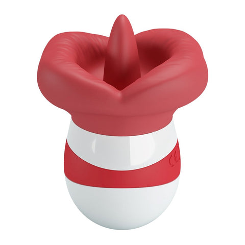 Baile The Flaming Lips Mina Clitoral Vibrator (Red/White) - Clit Ticklers and Pulsators