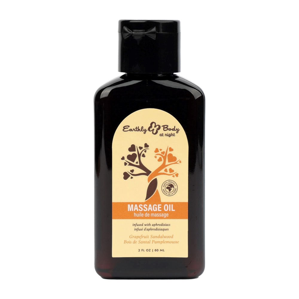 Hemp Seed Scented Adult Massage Oil By Earthly Body - Massage Oils and Lubricants