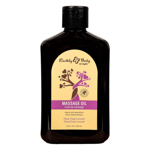 Earthly Body Hemp Seed Scented Massage Oil 250 ml - Massage Oils and Lubricants