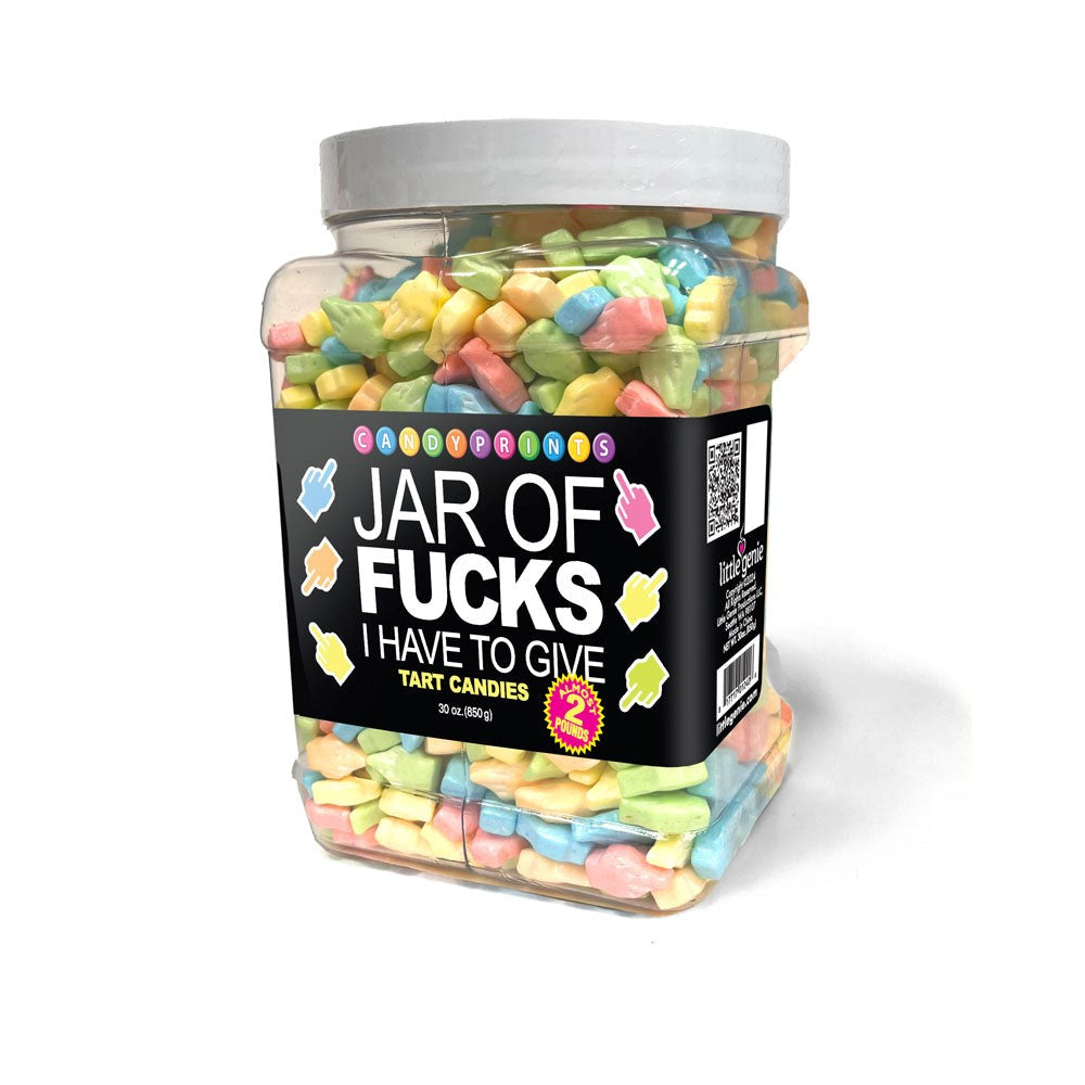 Little Genie Jar Of Fucks I Have To Give Fruit Flavoured Lollies - Party Gifts and Novelties