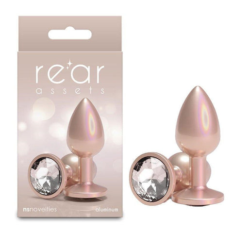 NS Novelties Rear Assets Iridescent Small Butt Plug - Butt Plugs