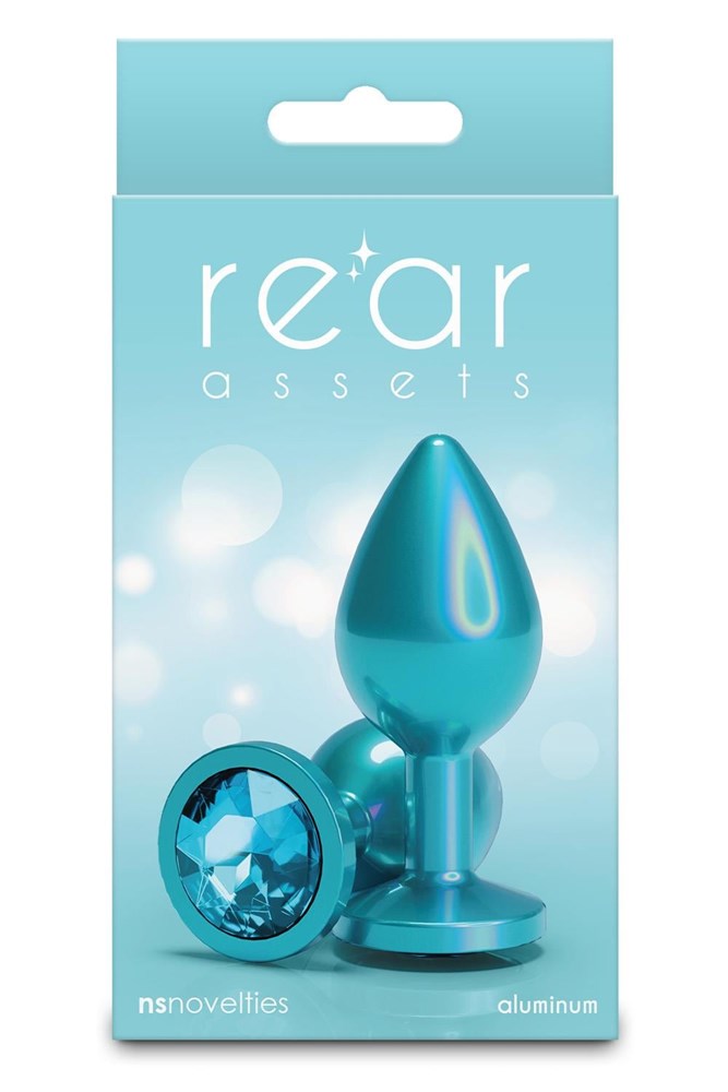 NS Novelties Rear Assets Iridescent Medium Butt Plug - - Butt Plugs