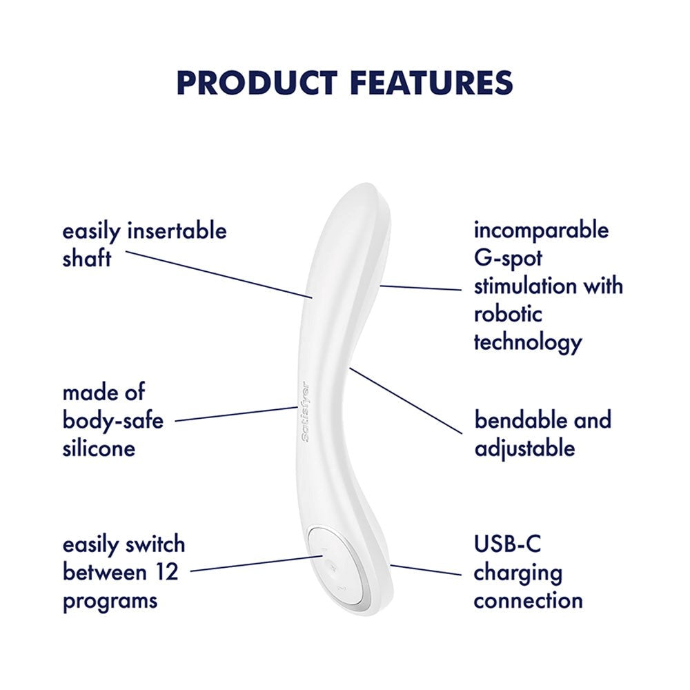 Satisfyer G-Spot Wave 2 Rechargeable Flicking Tip Vibrator - G-Spot Vibrators