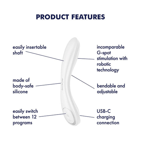 Satisfyer G-Spot Wave 2 Rechargeable Flicking Tip Vibrator - G-Spot Vibrators