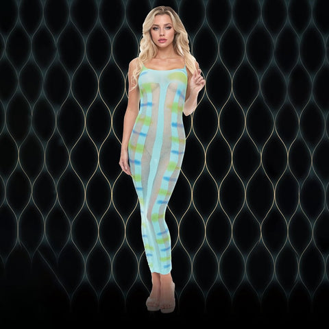 Xgen LAPDANCE Blue Horizon Womens Maxi Dress One Size - Body Stockings