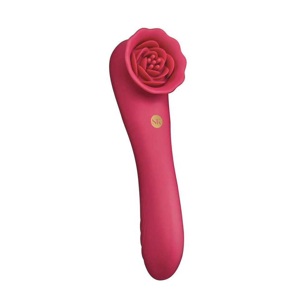 Xgen Secret Kisses ROSEGASM ROSE QUAKE Tapping Vibrator - Clit Ticklers and Pulsators