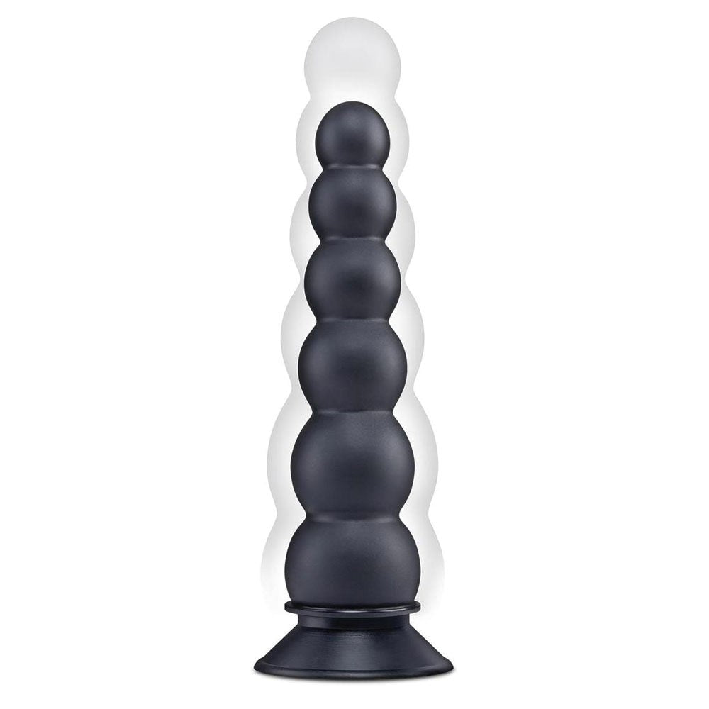 Xgen Size Up Ripple Inflatable Butt Plug Black - 20.3CM - Butt Plugs