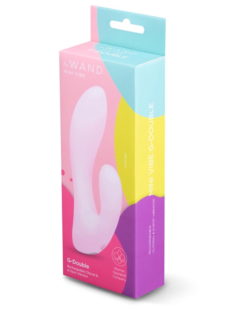 Le Wand Mini Vibe G-Double Clitoral and G Spot Vibrator - Rabbit Vibrators