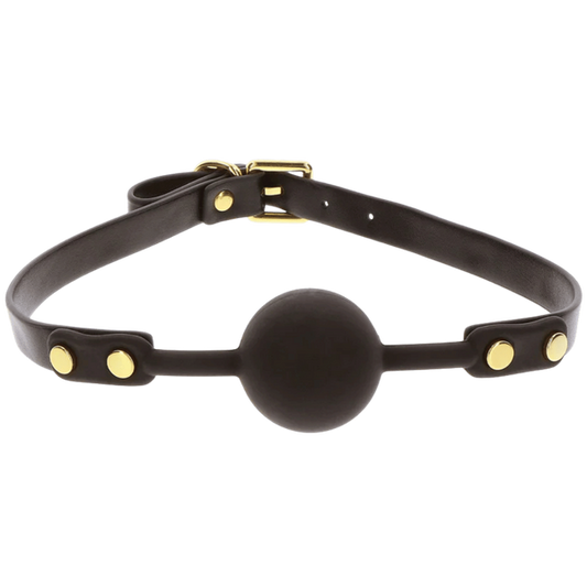 Scala Super Soft Vegan PU Leather Ball Gag - Bondage Gags and Bits