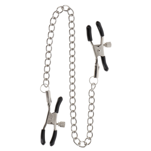Scala Adjustable Nipple Clamps With Chain - Nipple and Clit Clamps
