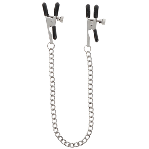 Scala Adjustable Nipple Clamps With Chain - Nipple and Clit Clamps