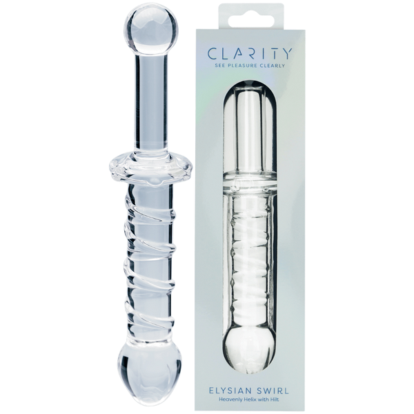 Creative Conceptions Elysian Swirl Handblown Glass Dildo - - Glass Sex Toys