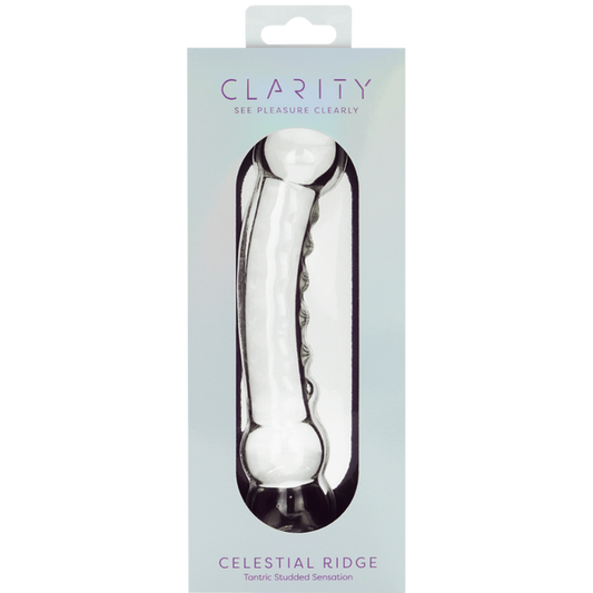 Creative Conceptions Celestial Ridge Double Ender Glass Dong - Glass Sex Toys
