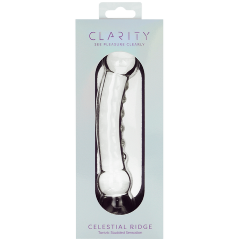 Creative Conceptions Celestial Ridge Double Ender Glass Dong - Glass Sex Toys