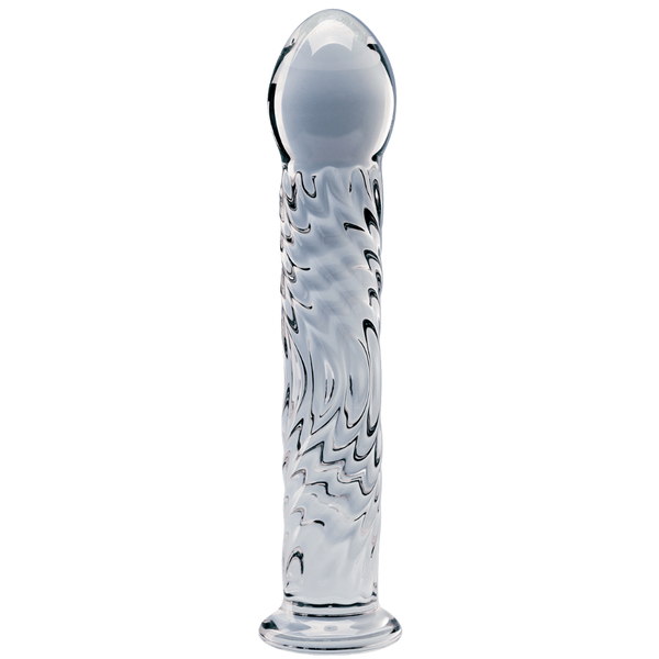 Creative Conceptions Seraphic Ripple Borosilicate Glass Dildo - - Glass Sex Toys