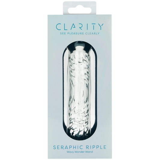 Creative Conceptions Seraphic Ripple Borosilicate Glass Dildo - Glass Sex Toys