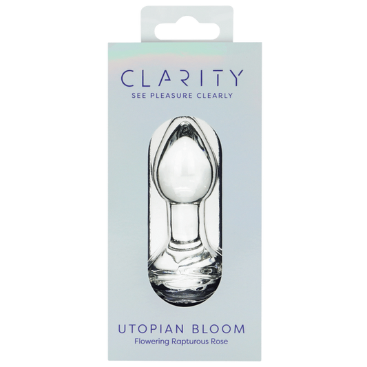 Creative Conceptions Utopian Bloom Glass Butt Plug - Glass Sex Toys