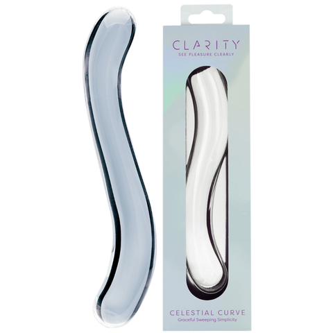Creative Conceptions Celestial Curve Double Ender Glass Dildo - Glass Sex Toys