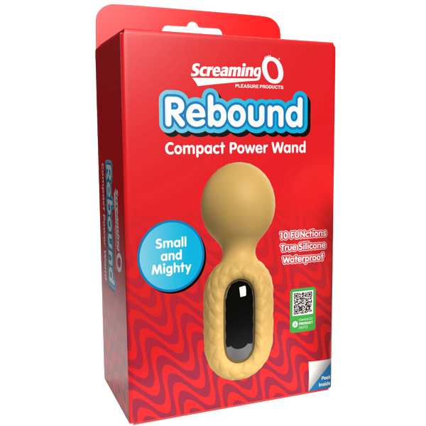 Screaming O Cuties Rebound Compact Power Wand Massager - Yellow - Body Wands