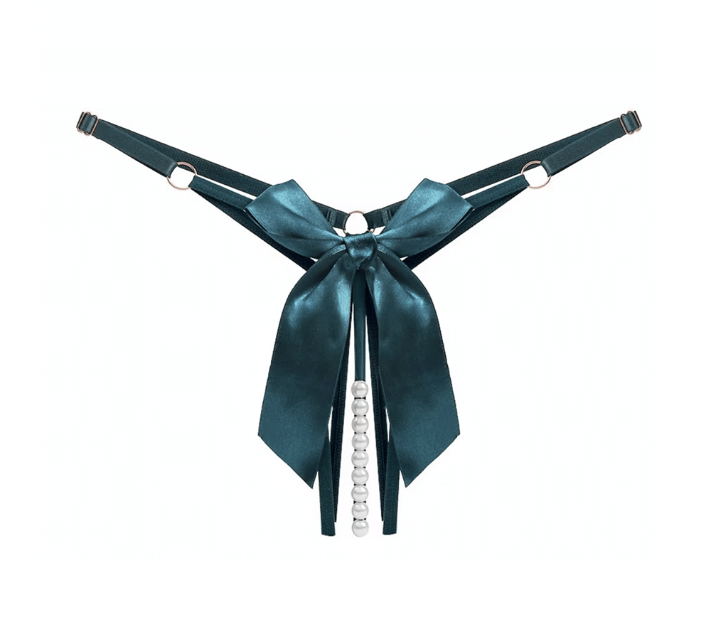 Men'S Crotchless Pearl Panties By Love In Leather - Mens Briefs And Boxers