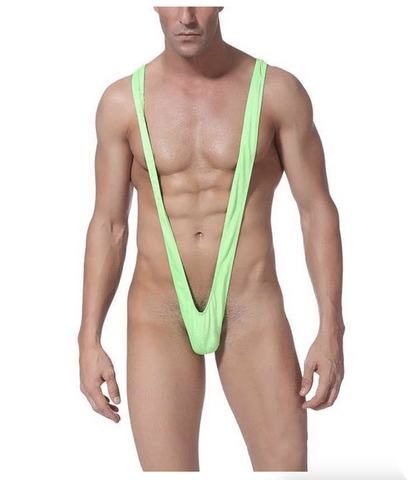 Love In Leather Sexy Spandex Mens Mankini - His Fetish