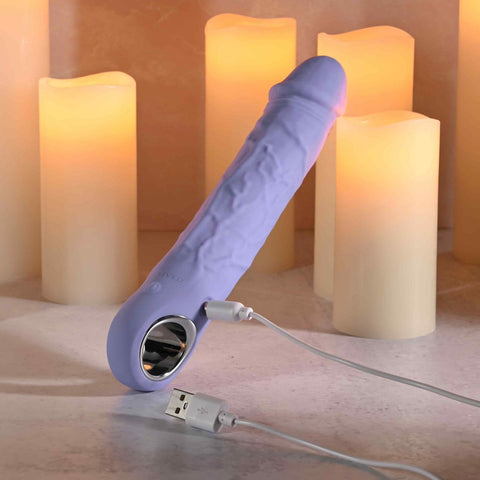 Evolved LARGE PURPLE FANTASY USB Rechargeable Vibrator