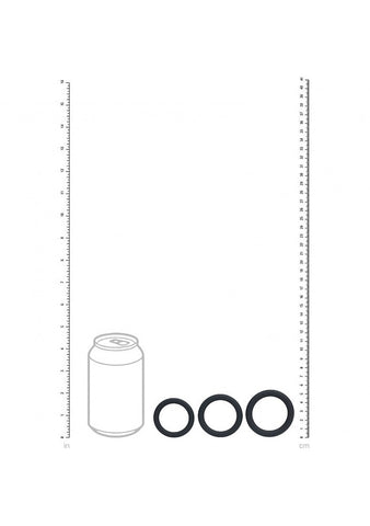 Shots LEVELZ Classic Silicone Cock Ring Set L/XL/XXL