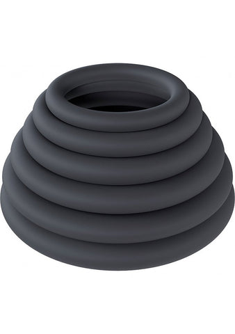 Shots LEVELZ Classic Silicone Cock Ring Set of 6 Sizes