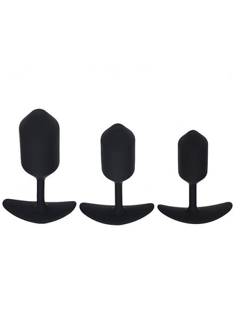 Shots LEVELZ 3 Pack Silicone Weighted Anal Plug Training Set