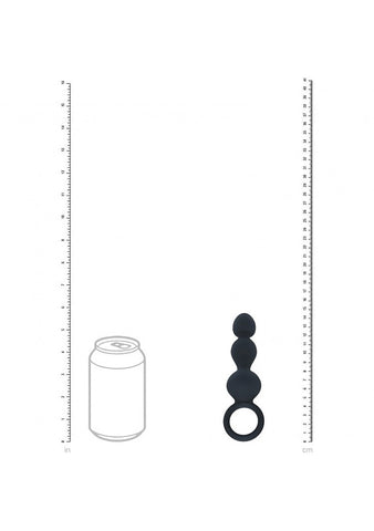 Shots LEVELZ Beaded Silicone Anal Probe with Loop