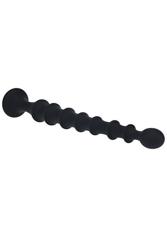 Shots LEVELZ Ribbed Silicone Flared Anal Probe Beads
