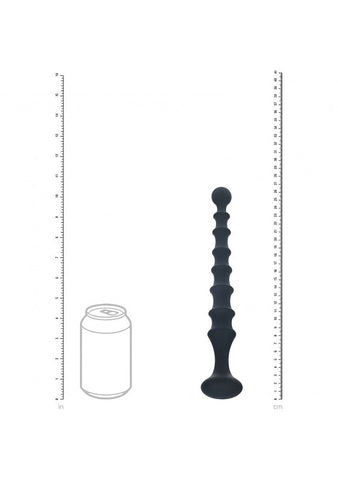 Shots LEVELZ Ribbed Silicone Flared Anal Probe Beads
