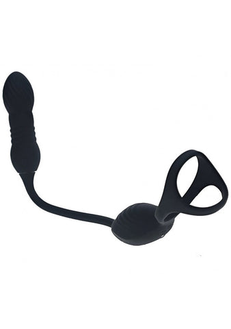 LEVELZ Vibrating TriO Cock Ring with P-Spot Stimulator