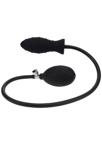 Shots LEVELZ Ribbed Silicone Inflatable Anal Plug