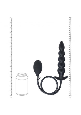 Shots LEVELZ Beaded Inflatable Silicone Anal Plug
