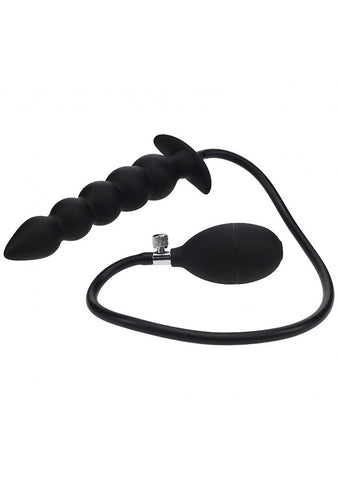 Shots LEVELZ Beaded Inflatable Silicone Anal Plug