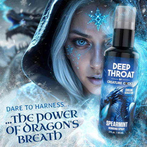 XR Brands Creature Cocks Deep Throat Spray Spearmint 59 ml