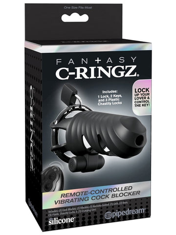 Fantasy C-Ringz Remote-Controlled Vibrating Cock Blocker