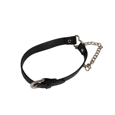 Chisa Fetish Play Heart Collar with a Chain