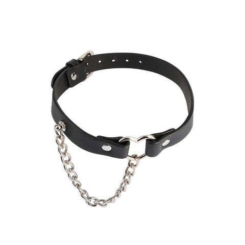 Chisa Fetish Play Heart Collar with a Chain
