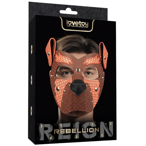 Lovetoy Fox Pup PU Leather Fetish Play Mask
