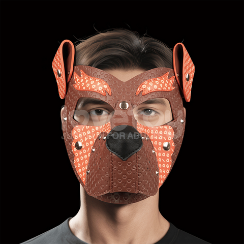 Lovetoy Fox Pup PU Leather Fetish Play Mask