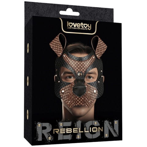 Lovetoy Classic Pup Mask With Removable Muzzle