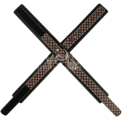Lovetoy Crossed Shaped Design Fetish Handcuffs