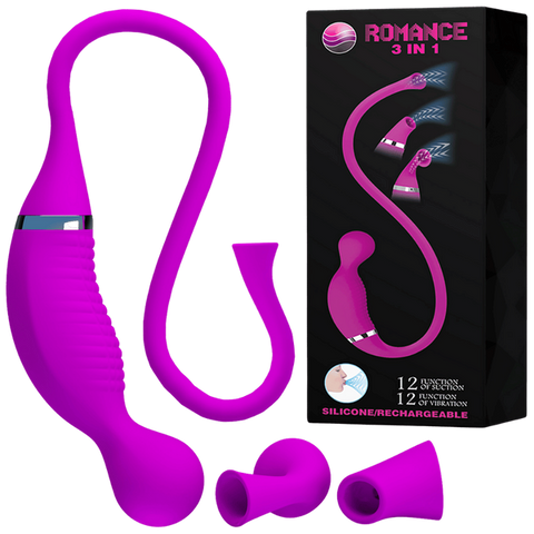 Pretty Love Romance Rechargeable 3 in1 Clit Vibrator